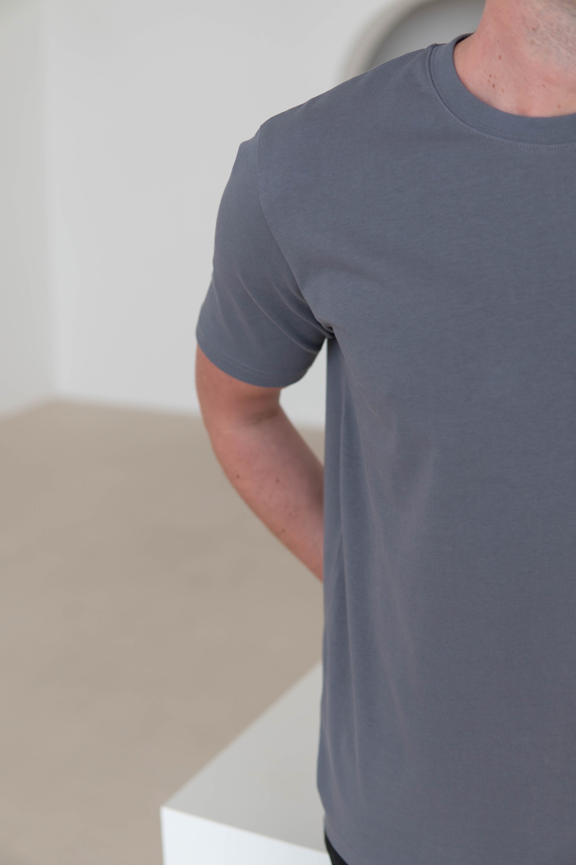 Premium T-Shirt In Dark Grey