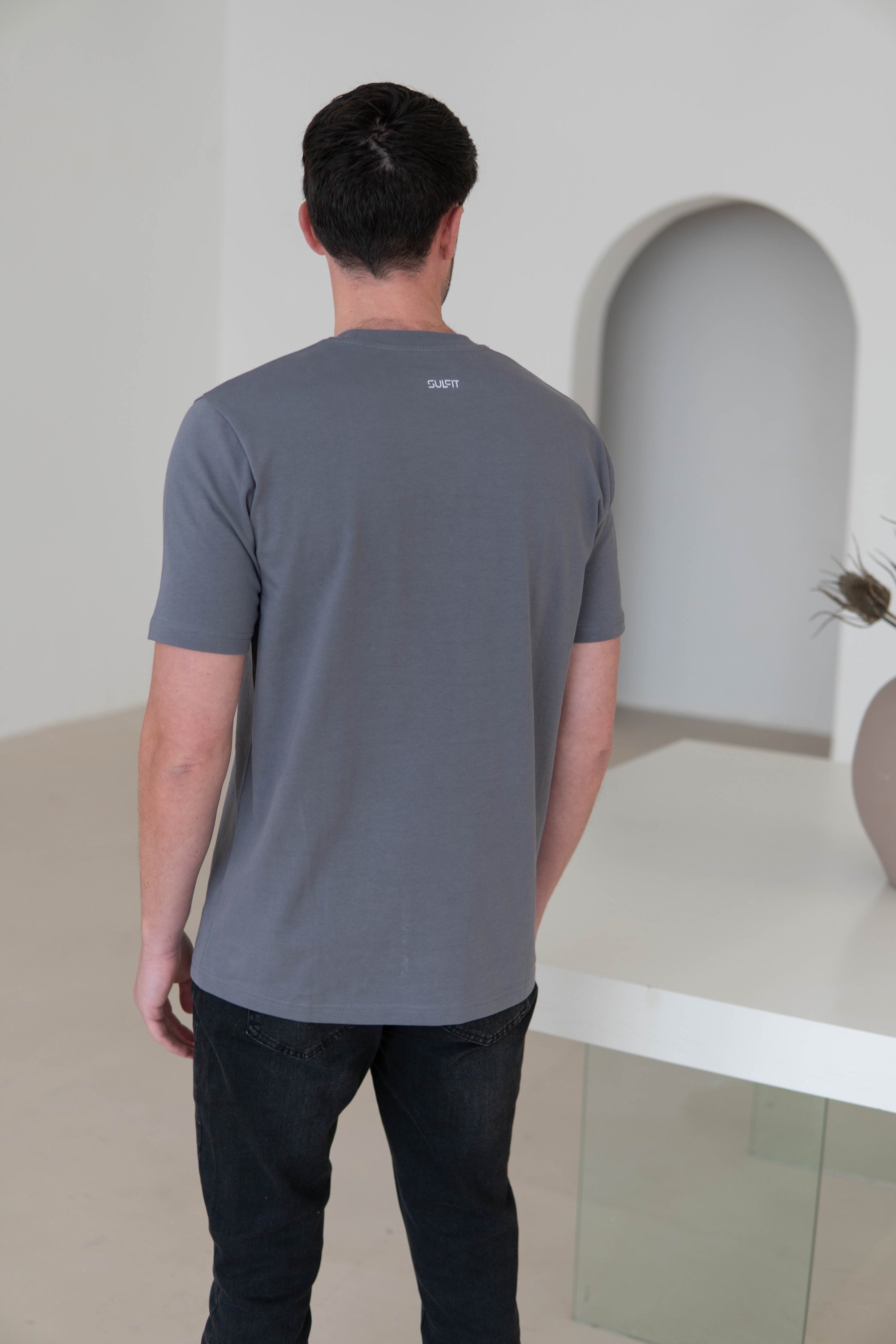 Premium T-Shirt In Dark Grey