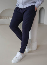 Luxe Aura Joggers In Navy