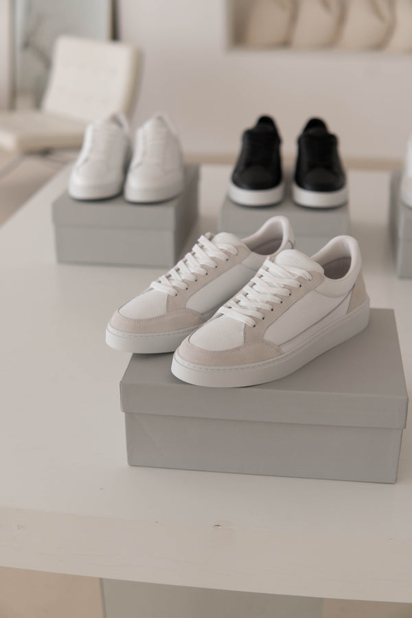 Premium Leather Trainer Bundle - Mixed Colour 3 Pairs