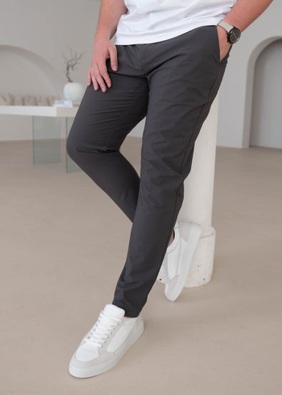 Smart Stretch Trouser In Charcoal