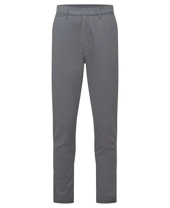 Slim Comfort Chinos In Charcoal
