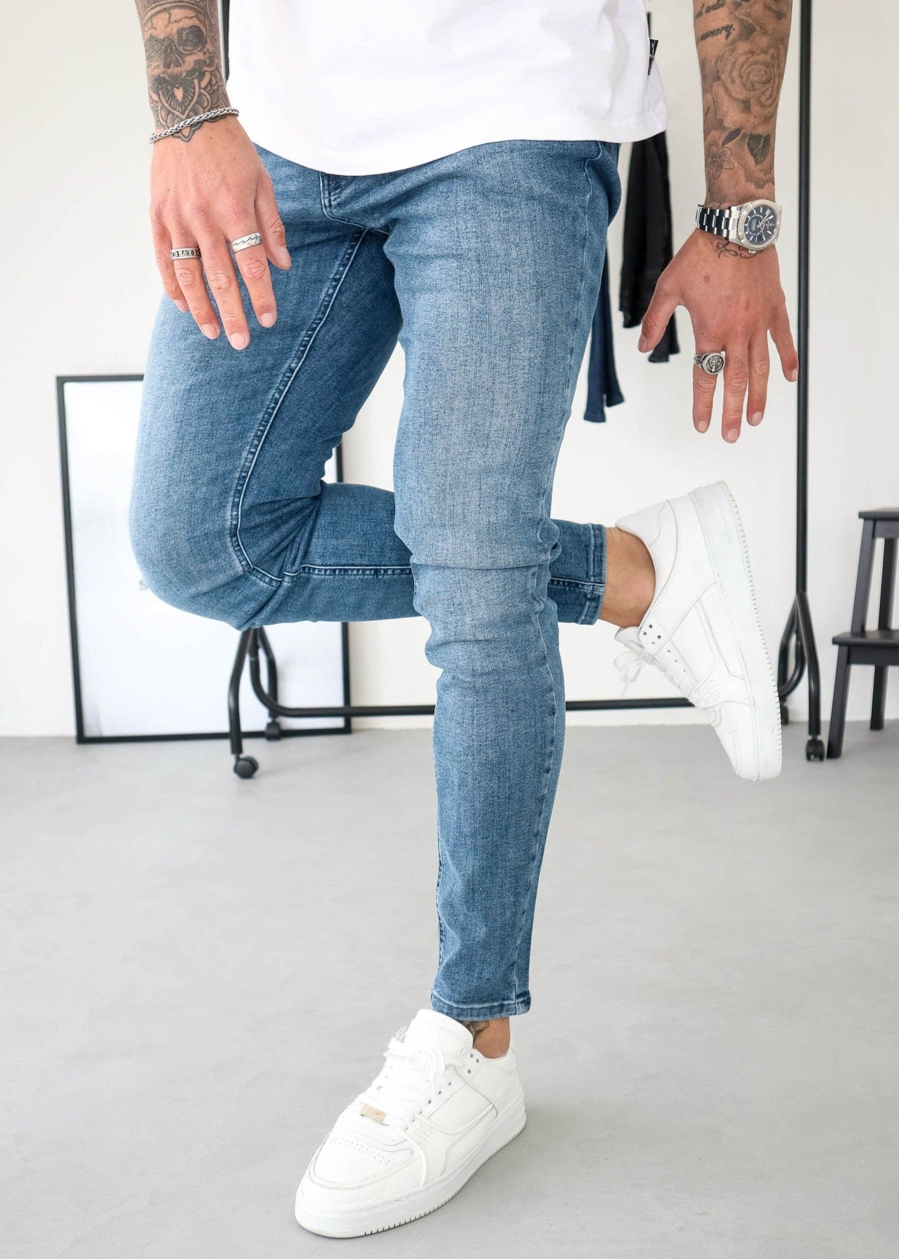 Slim Comfort Jeans In Light Blue