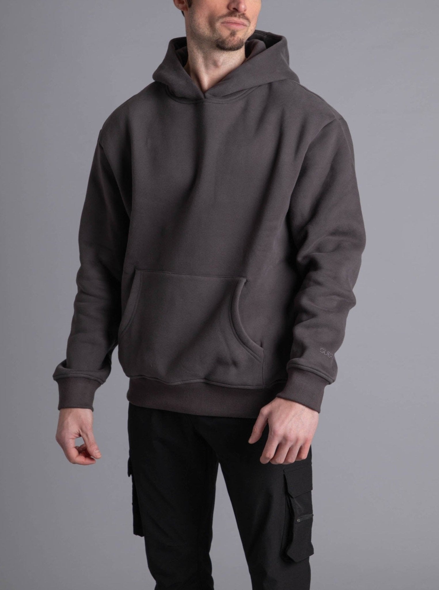 Premium Relaxed Hoodie In Dark Grey - Sulfit Clothing