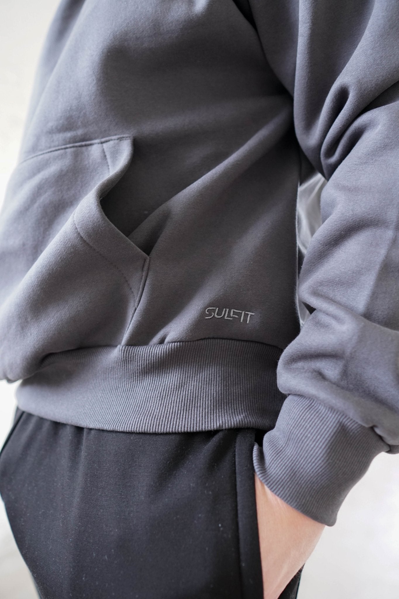 Premium Relaxed Hoodie In Dark Grey - Sulfit Clothing