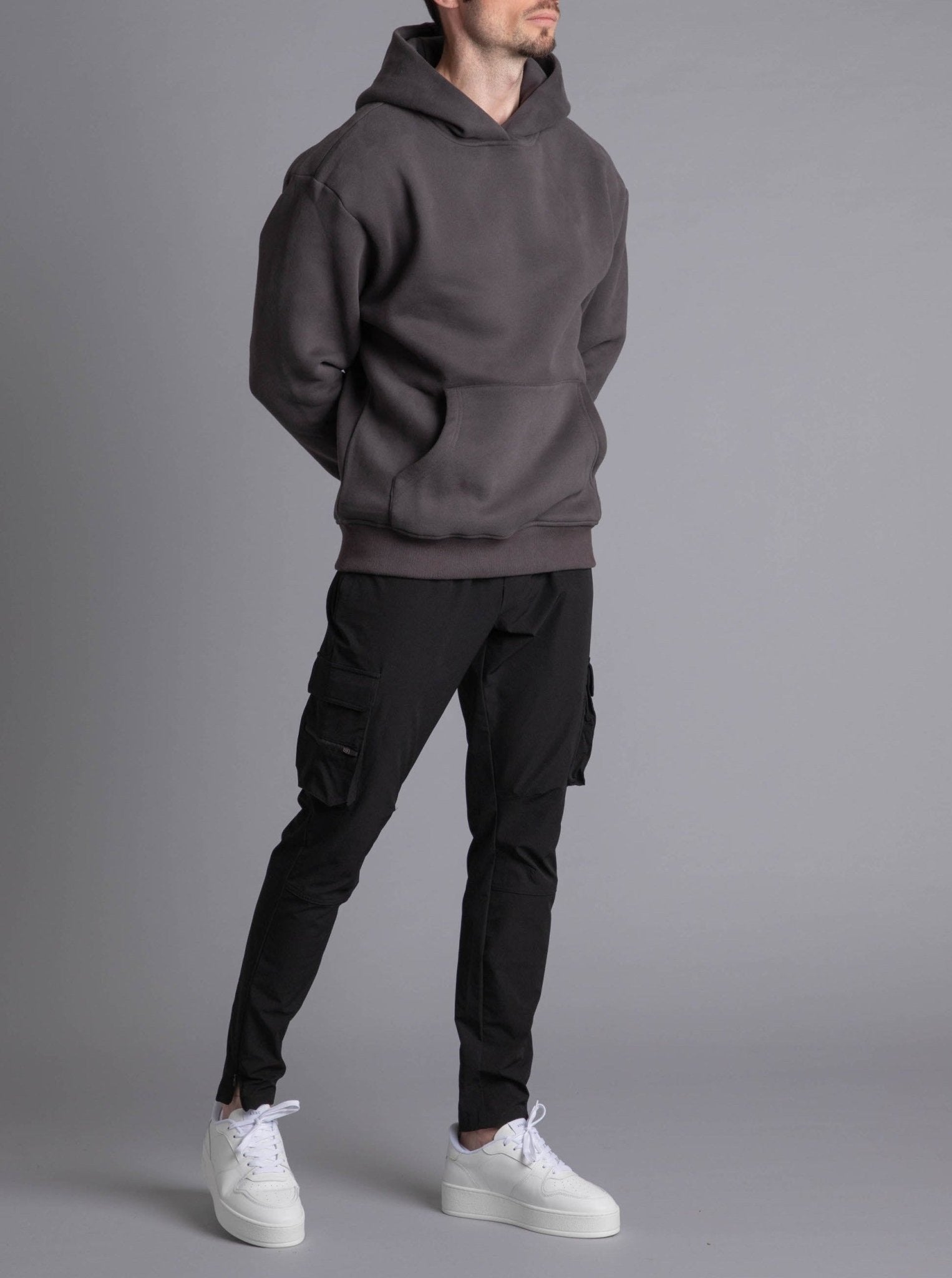 Premium Relaxed Hoodie In Dark Grey - Sulfit Clothing