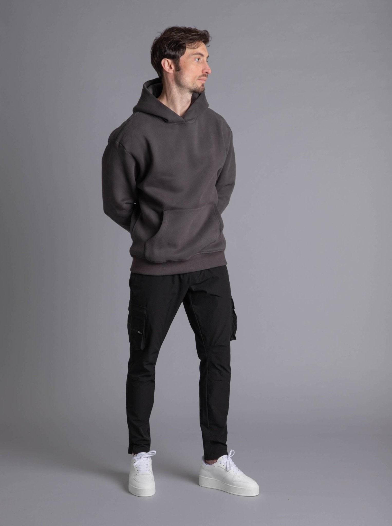 Premium Relaxed Hoodie In Dark Grey - Sulfit Clothing
