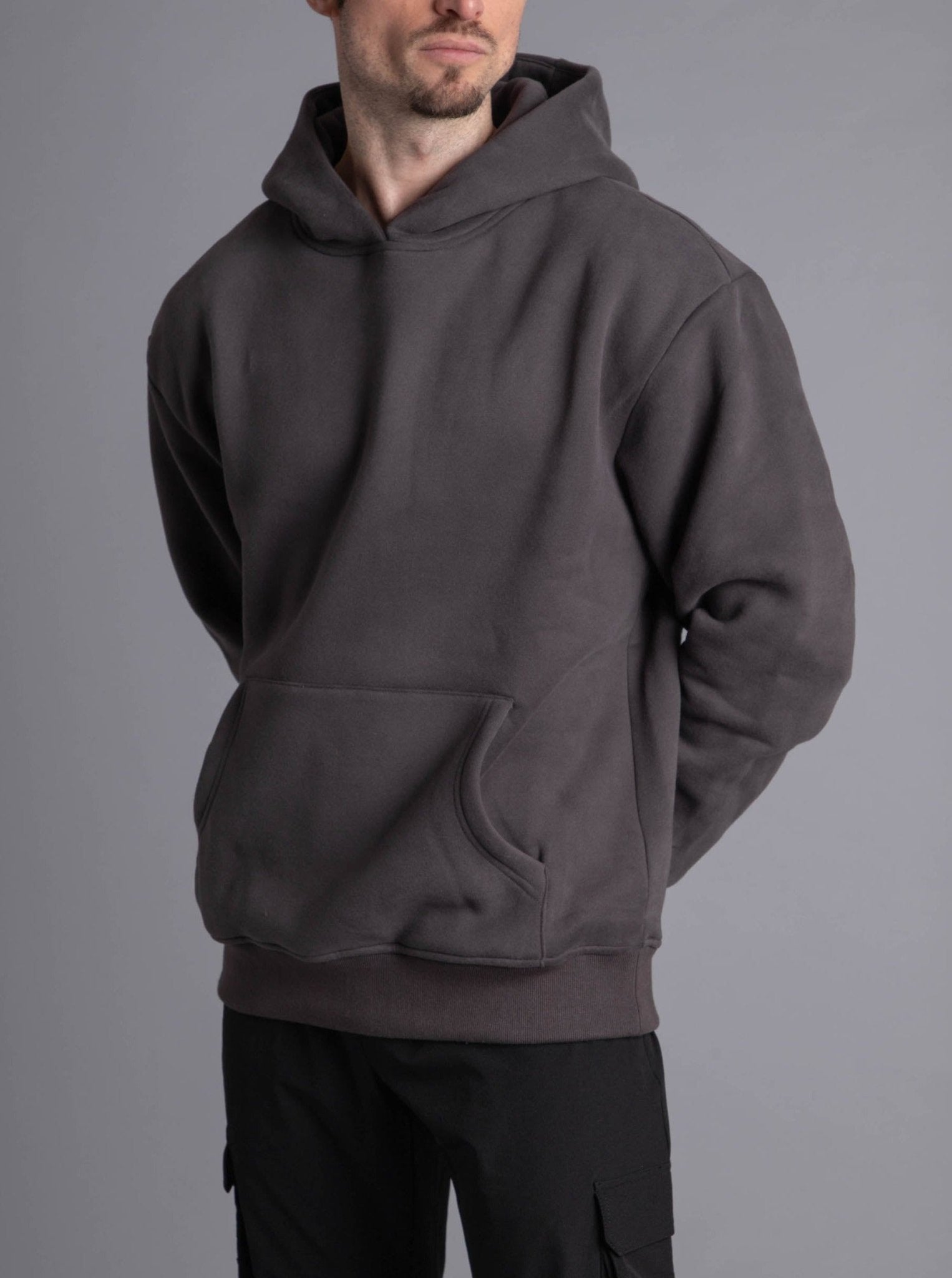 Premium Relaxed Hoodie In Dark Grey - Sulfit Clothing