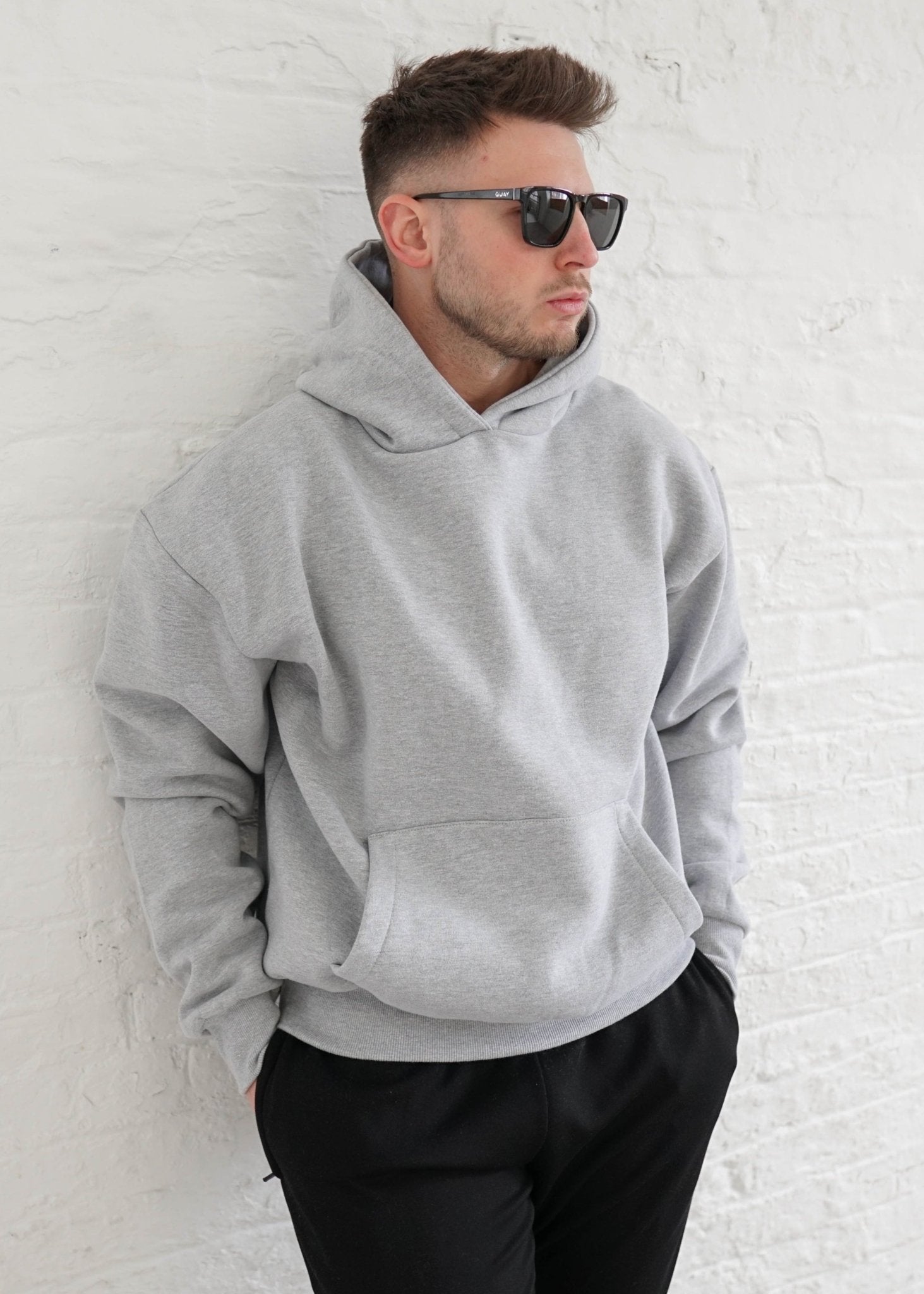 Premium Relaxed Hoodie In Heather Grey - Sulfit Clothing