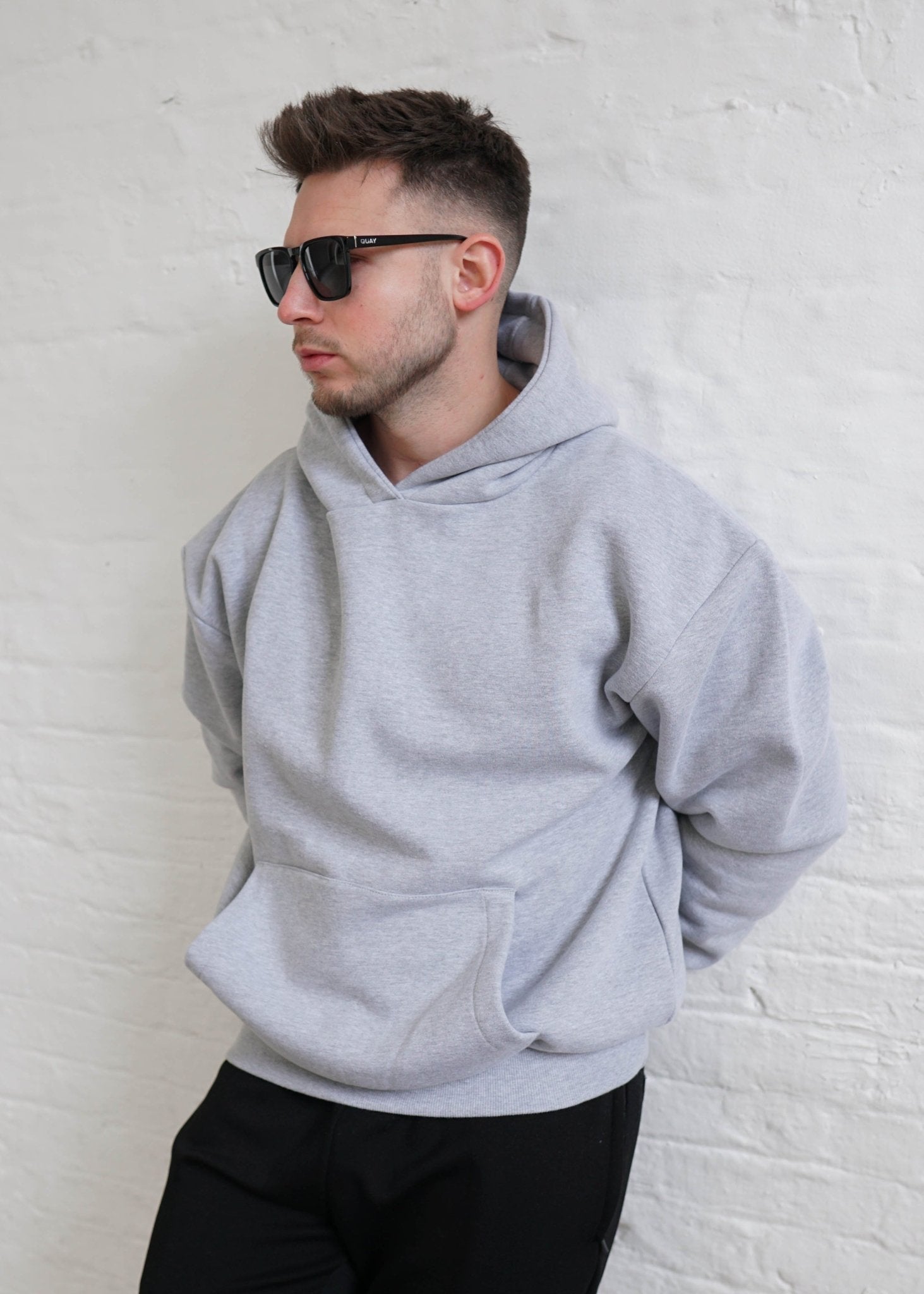 Premium Relaxed Hoodie In Heather Grey - Sulfit Clothing