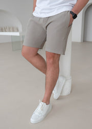 Ribbed Shorts In Stone - Sulfit Clothing