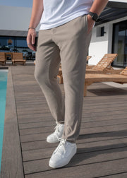 Ribbed Trouser In Stone - Sulfit Clothing