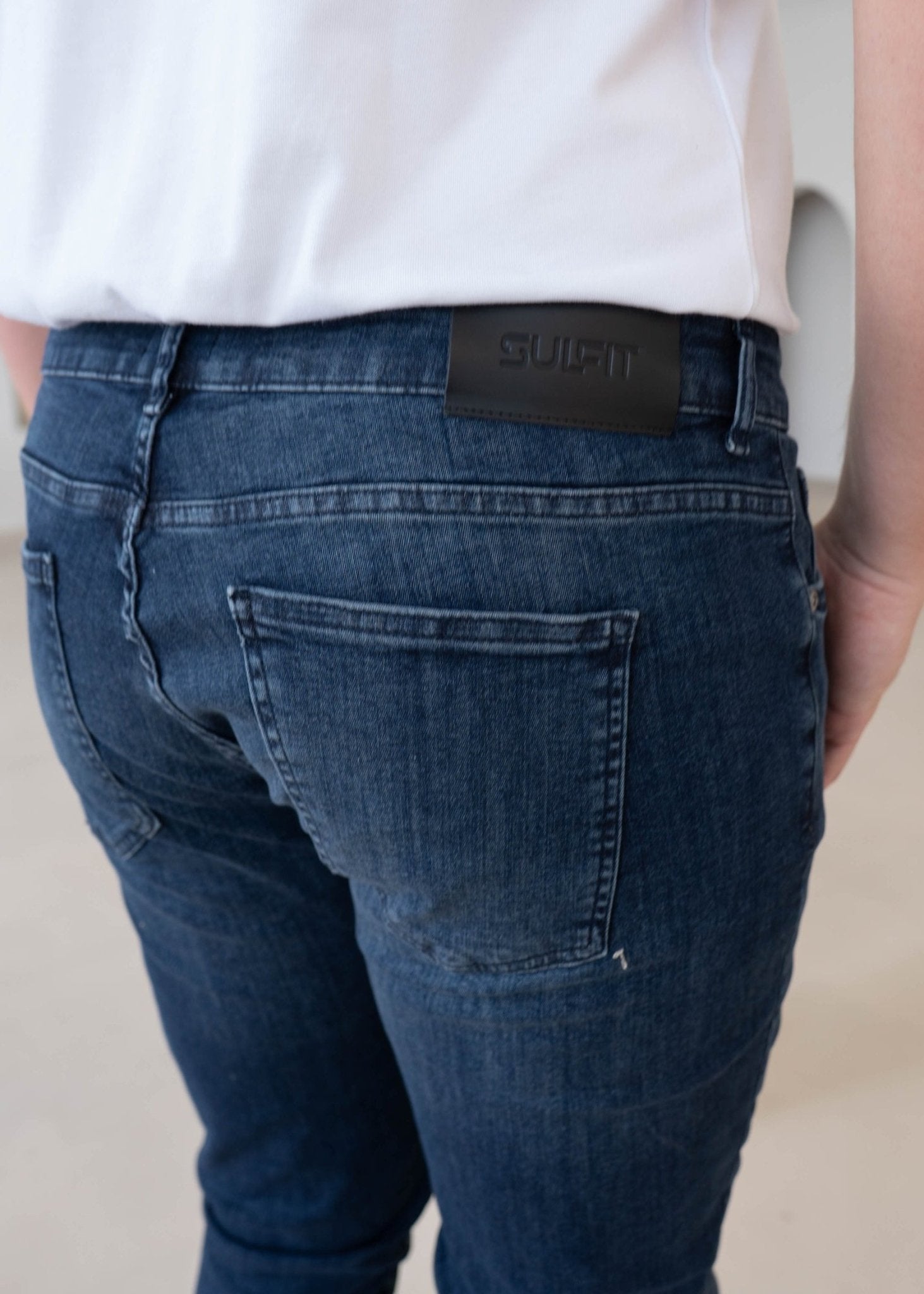 Slim Comfort Jeans In Dark Blue - Sulfit Clothing