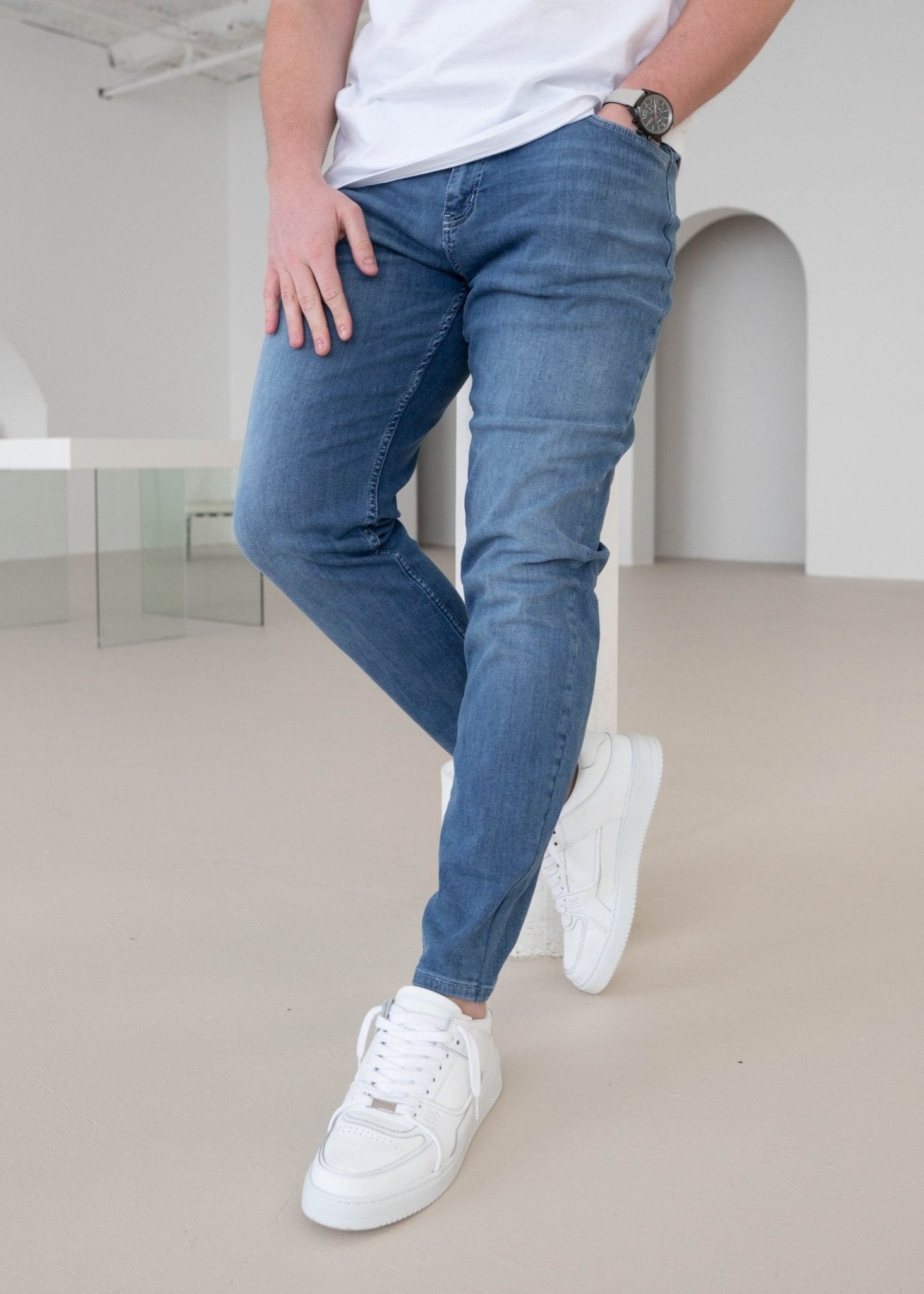 Slim Comfort Jeans In Light Blue - Sulfit Clothing