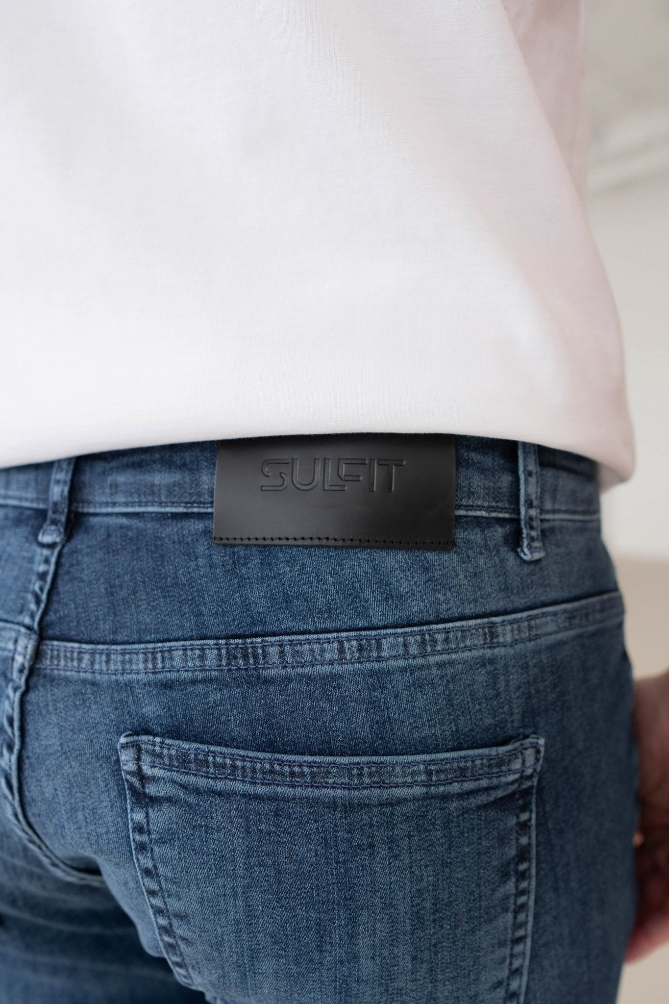 Slim Comfort Jeans In Mid Blue - Sulfit Clothing