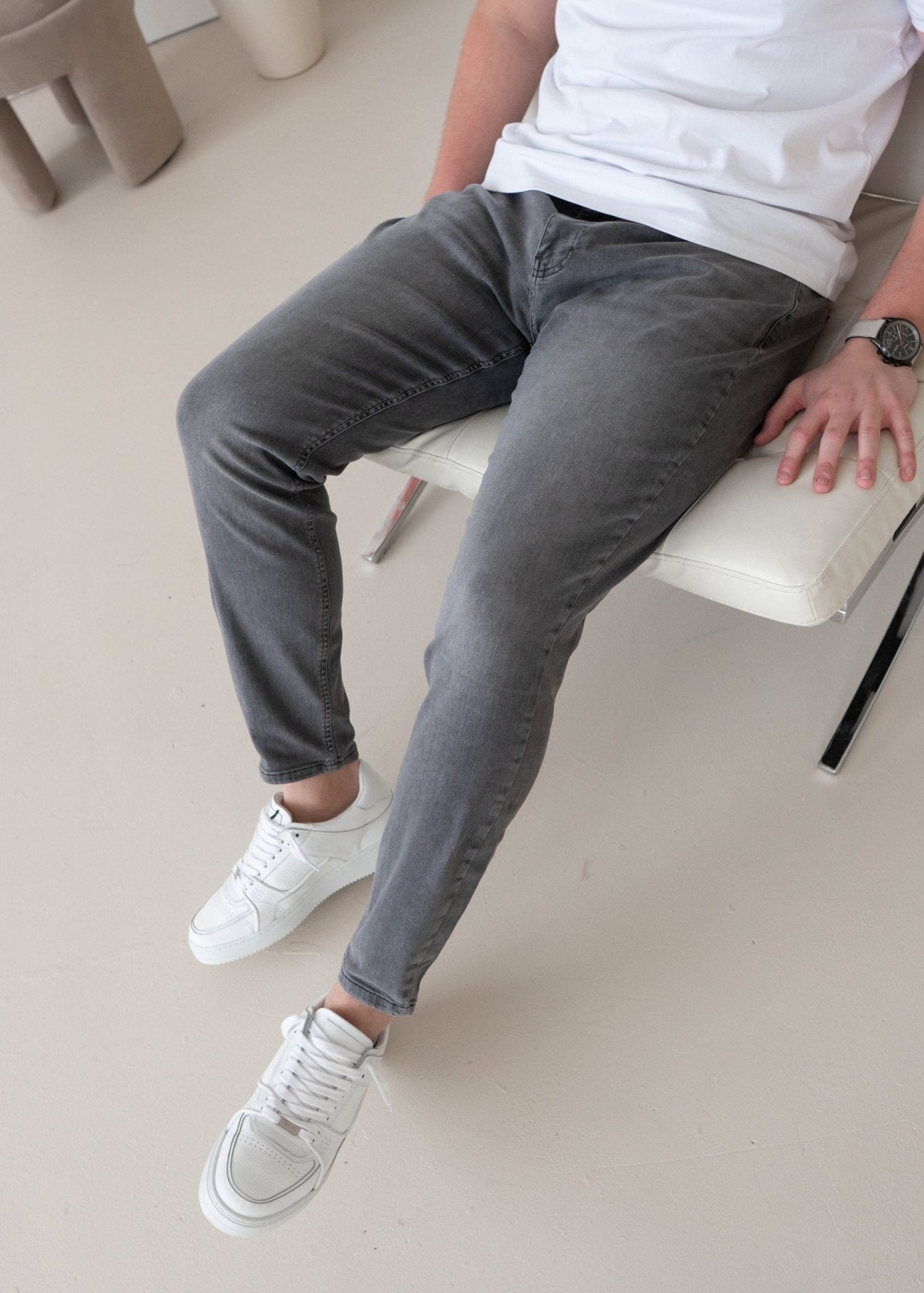 Slim Comfort Jeans In Mid Grey - Sulfit Clothing