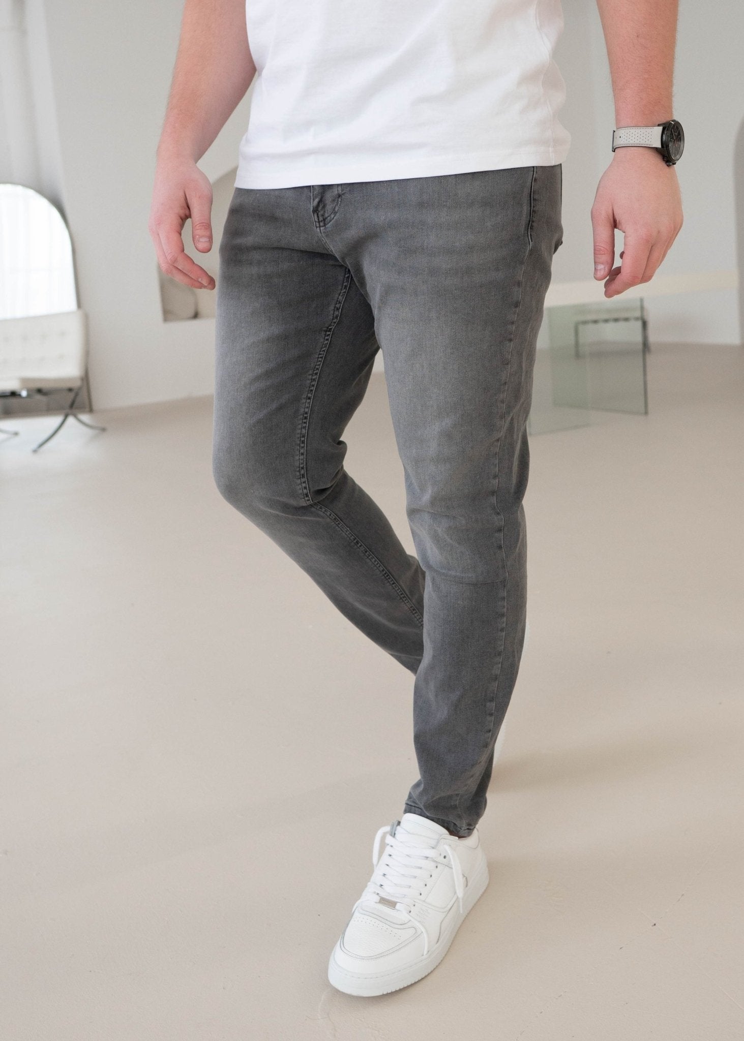 Slim Comfort Jeans In Mid Grey - Sulfit Clothing
