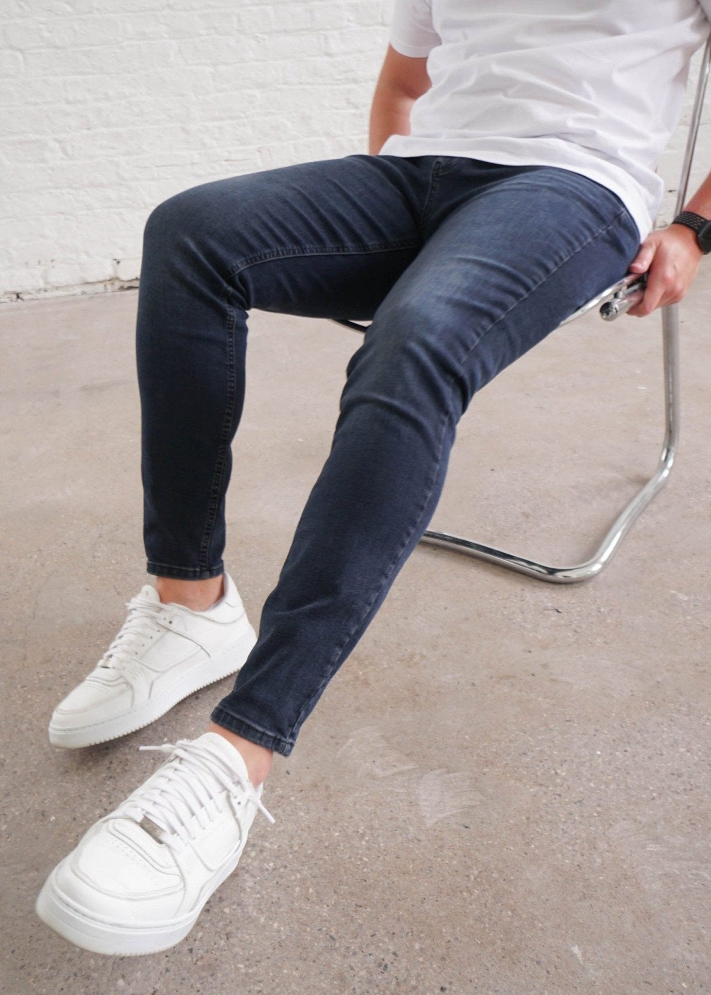 Slim Comfort Jeans In Midnight Dark Blue - Sulfit Clothing