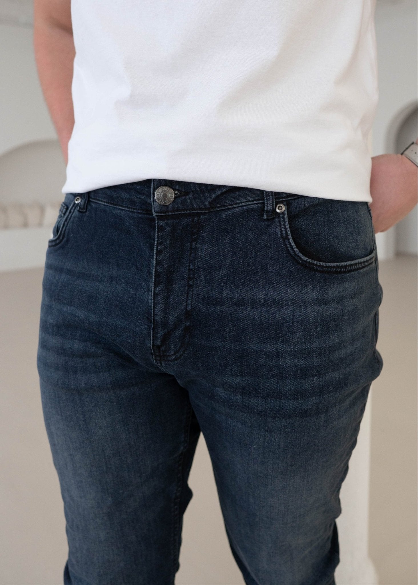 Slim Comfort Jeans In Midnight Dark Blue - Sulfit Clothing