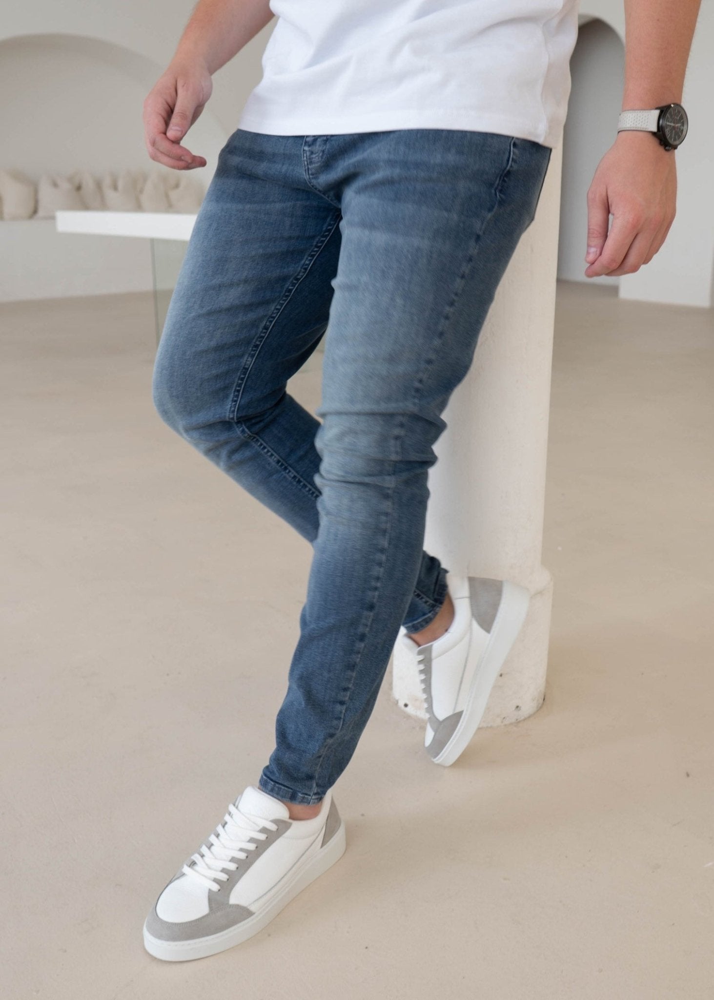 Slim Comfort Jeans In Stone Light Blue - Sulfit Clothing
