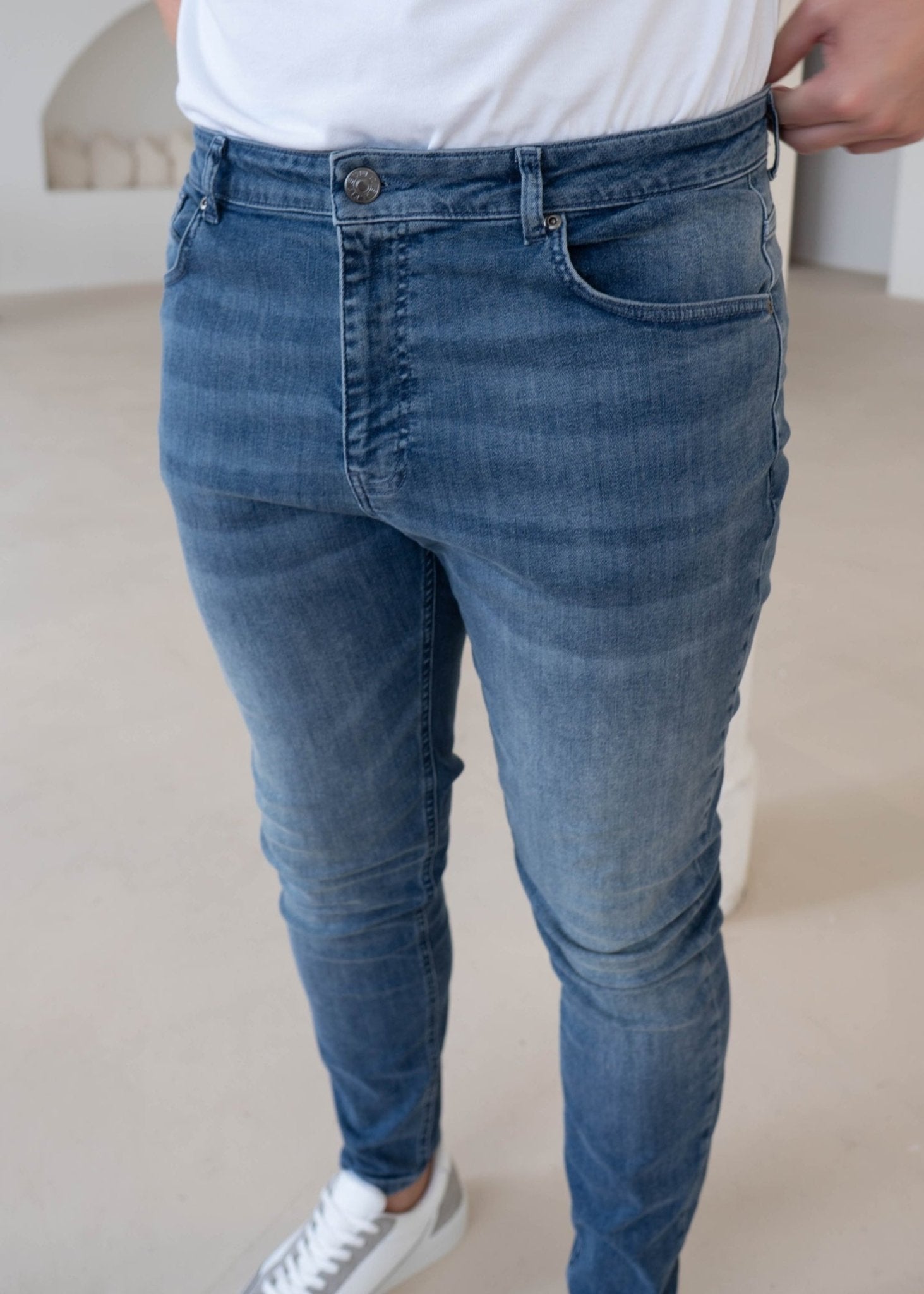 Slim Comfort Jeans In Stone Light Blue - Sulfit Clothing