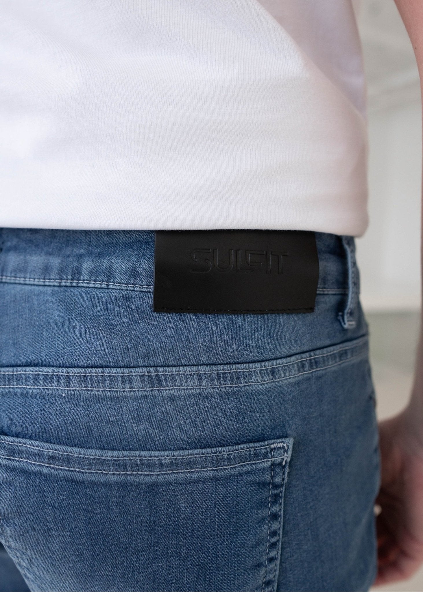 Slim Comfort Jeans In Stone Light Blue - Sulfit Clothing