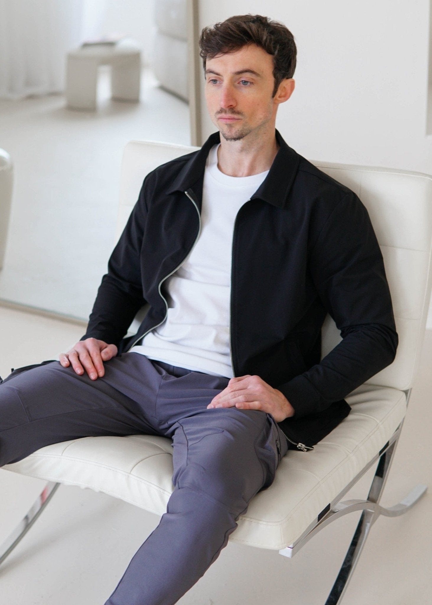 Smart Stretch Jacket In Black - Sulfit Clothing