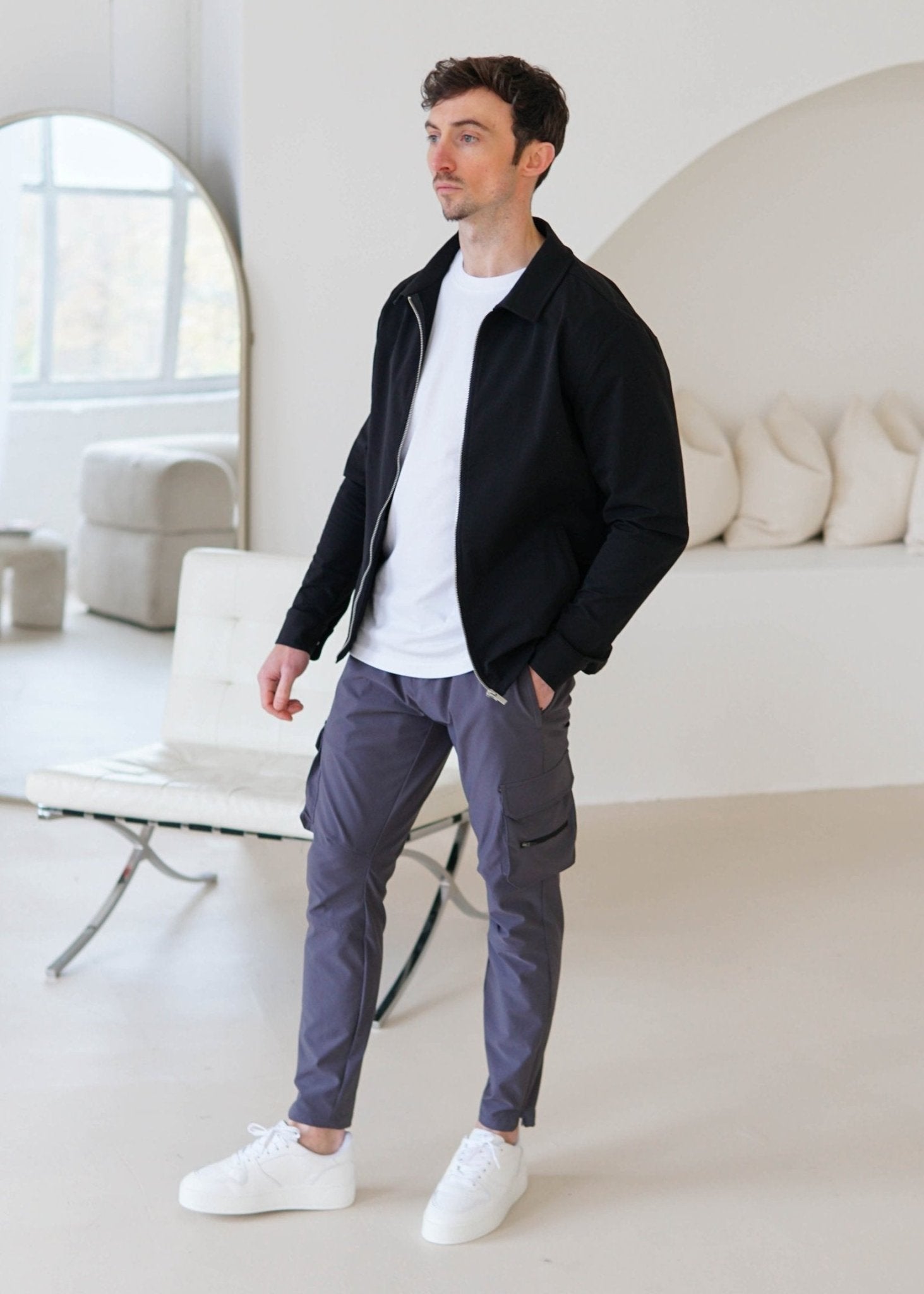 Smart Stretch Jacket In Black - Sulfit Clothing