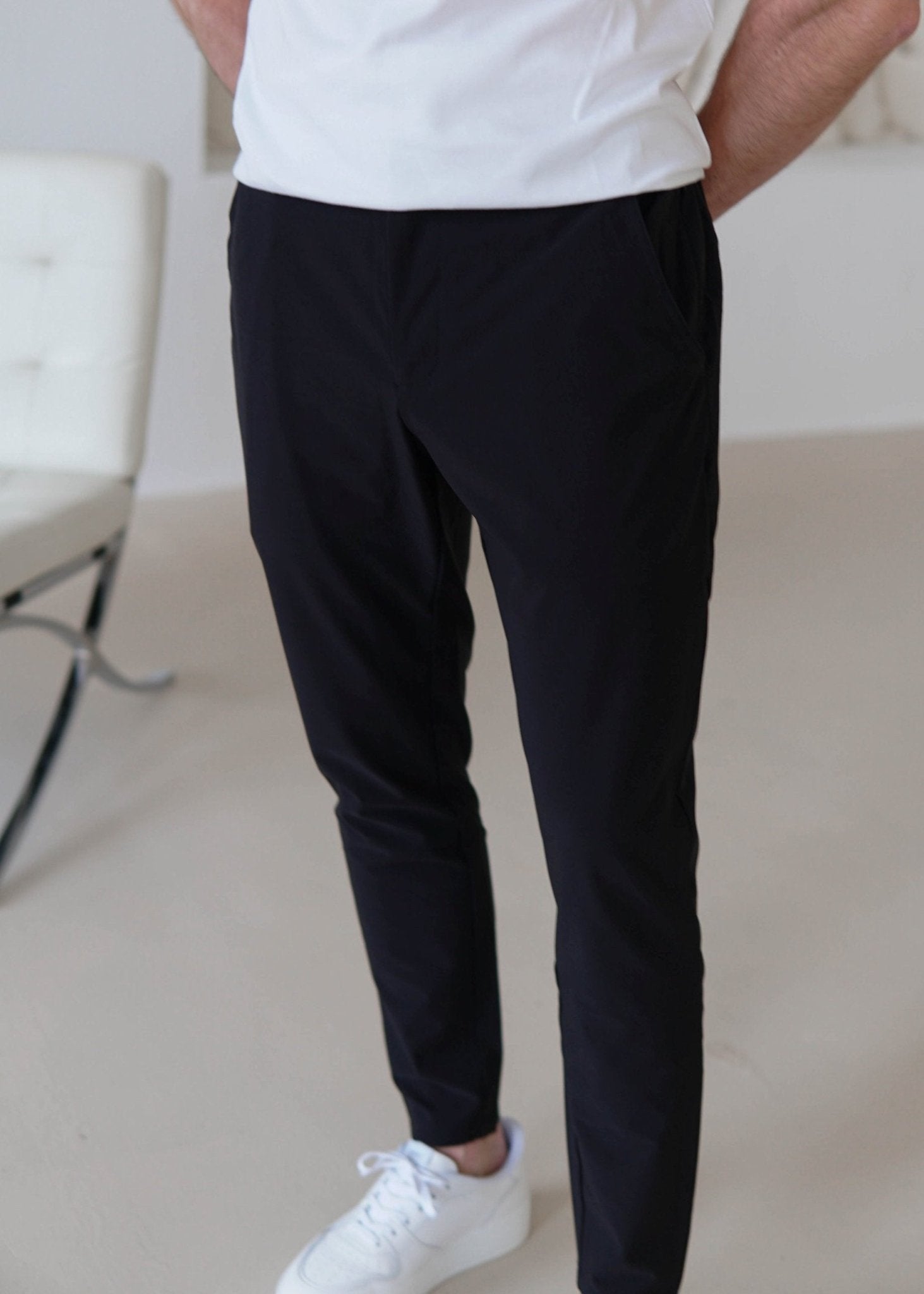 Smart Stretch Trouser In Black - Sulfit Clothing