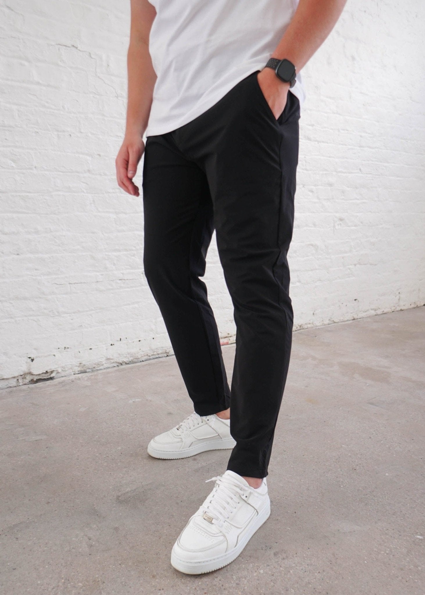 Smart Stretch Trouser In Black - Sulfit Clothing