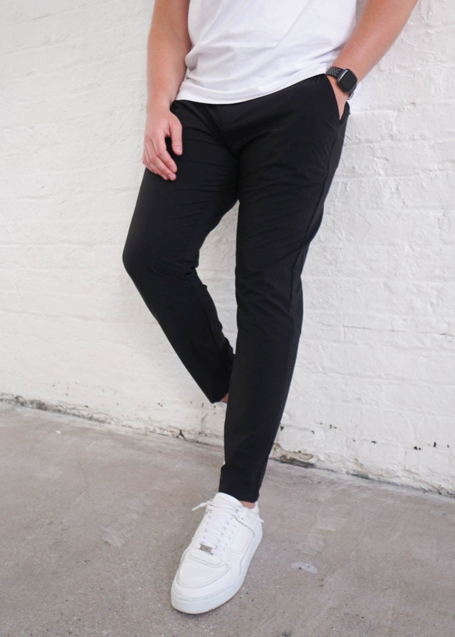 Smart Stretch Trouser In Black - Sulfit Clothing