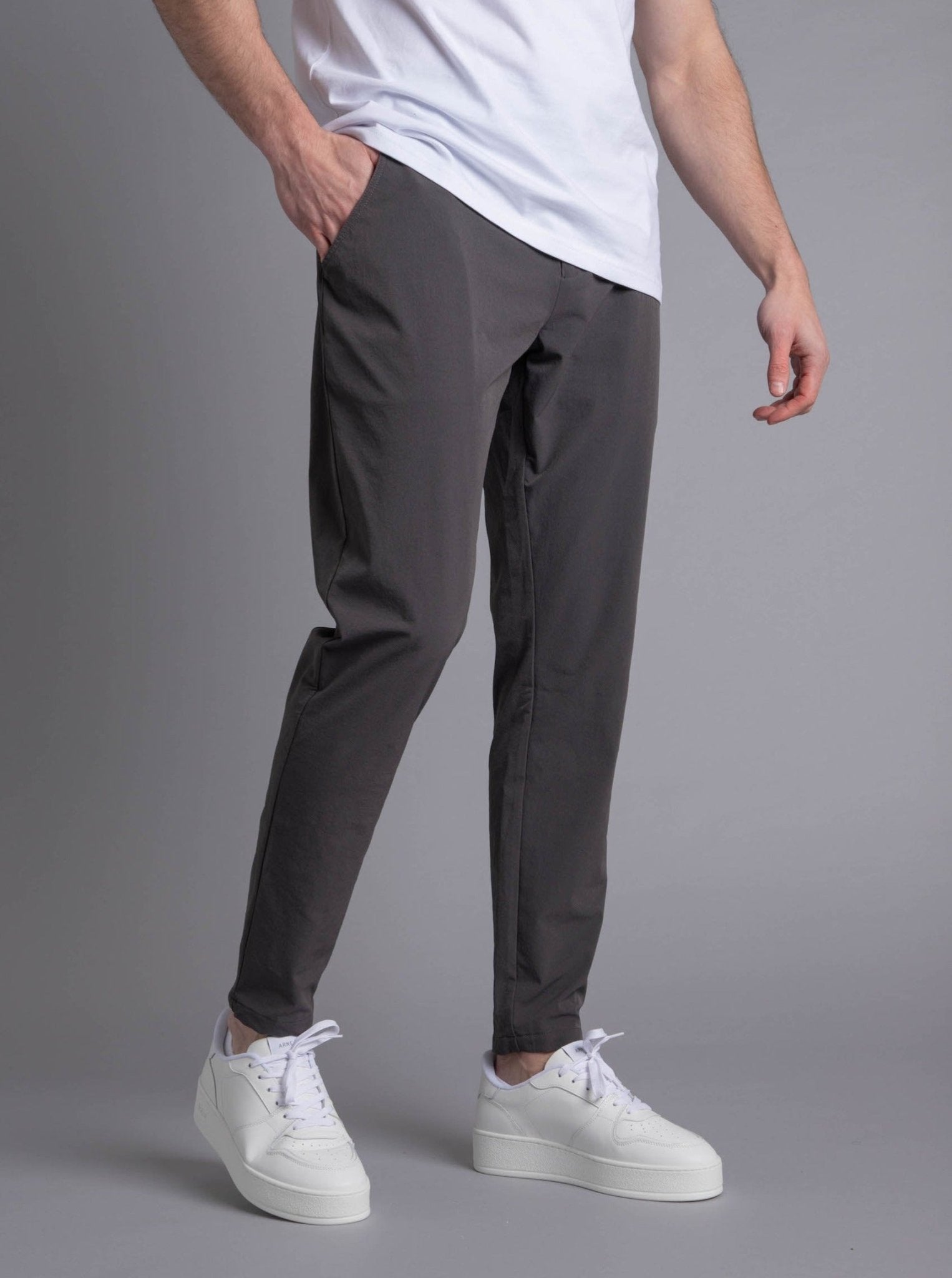 Smart Stretch Trouser In Charcoal - Sulfit Clothing