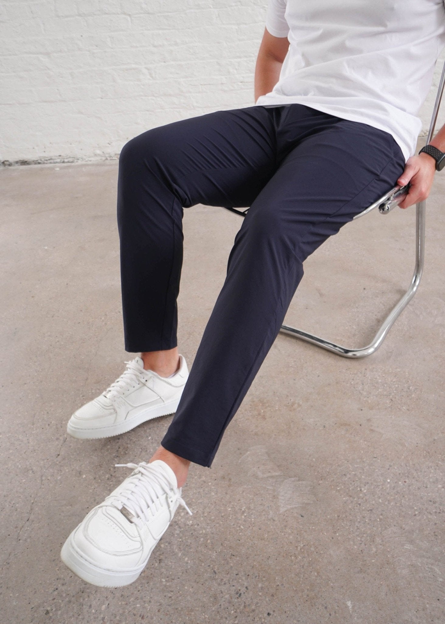 Smart Stretch Trouser In Navy Blue - Sulfit Clothing
