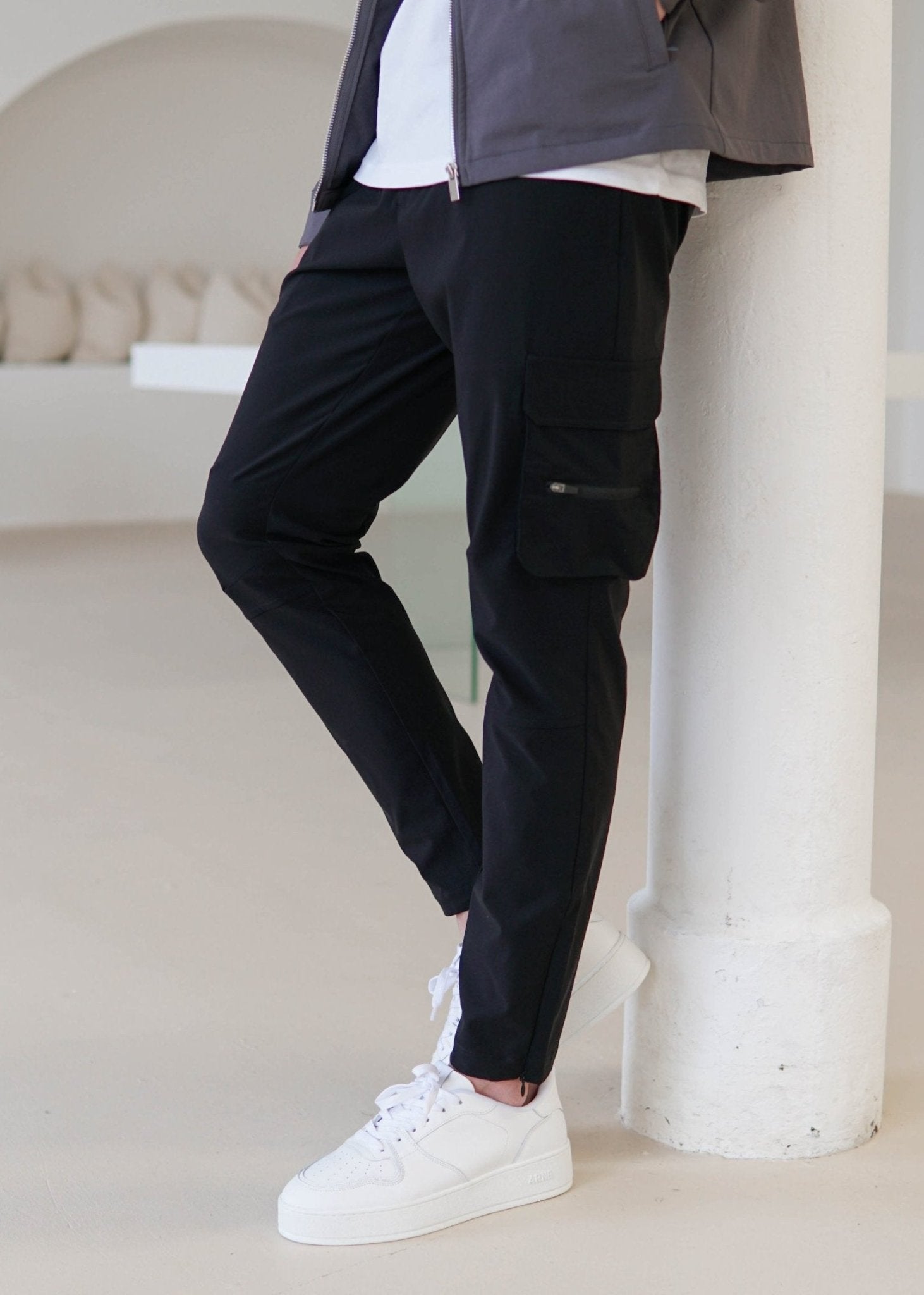 Tech Stretch Cargo Pant In Black - Sulfit Clothing