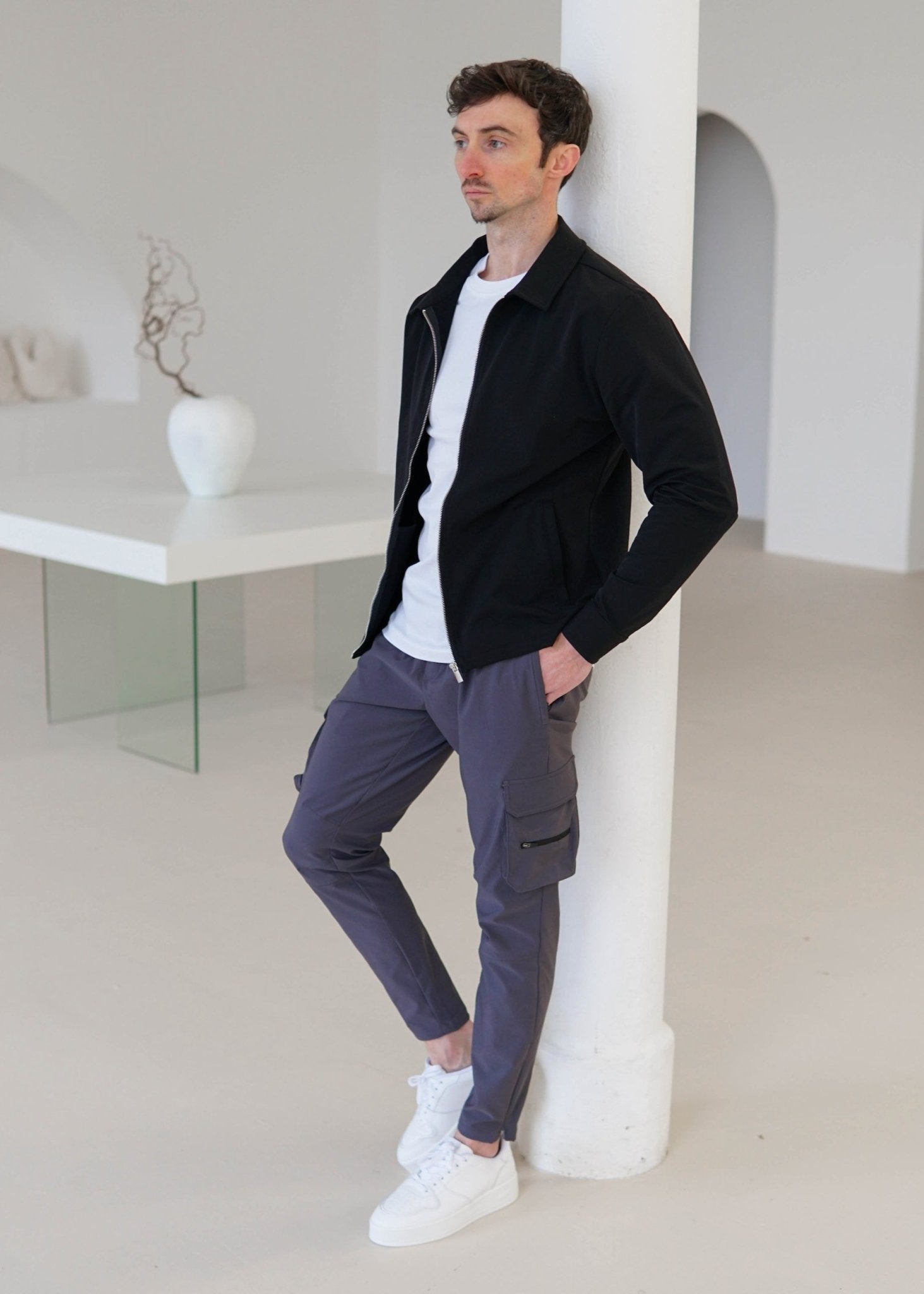 Tech Stretch Cargo Pant In Charcoal - Sulfit Clothing