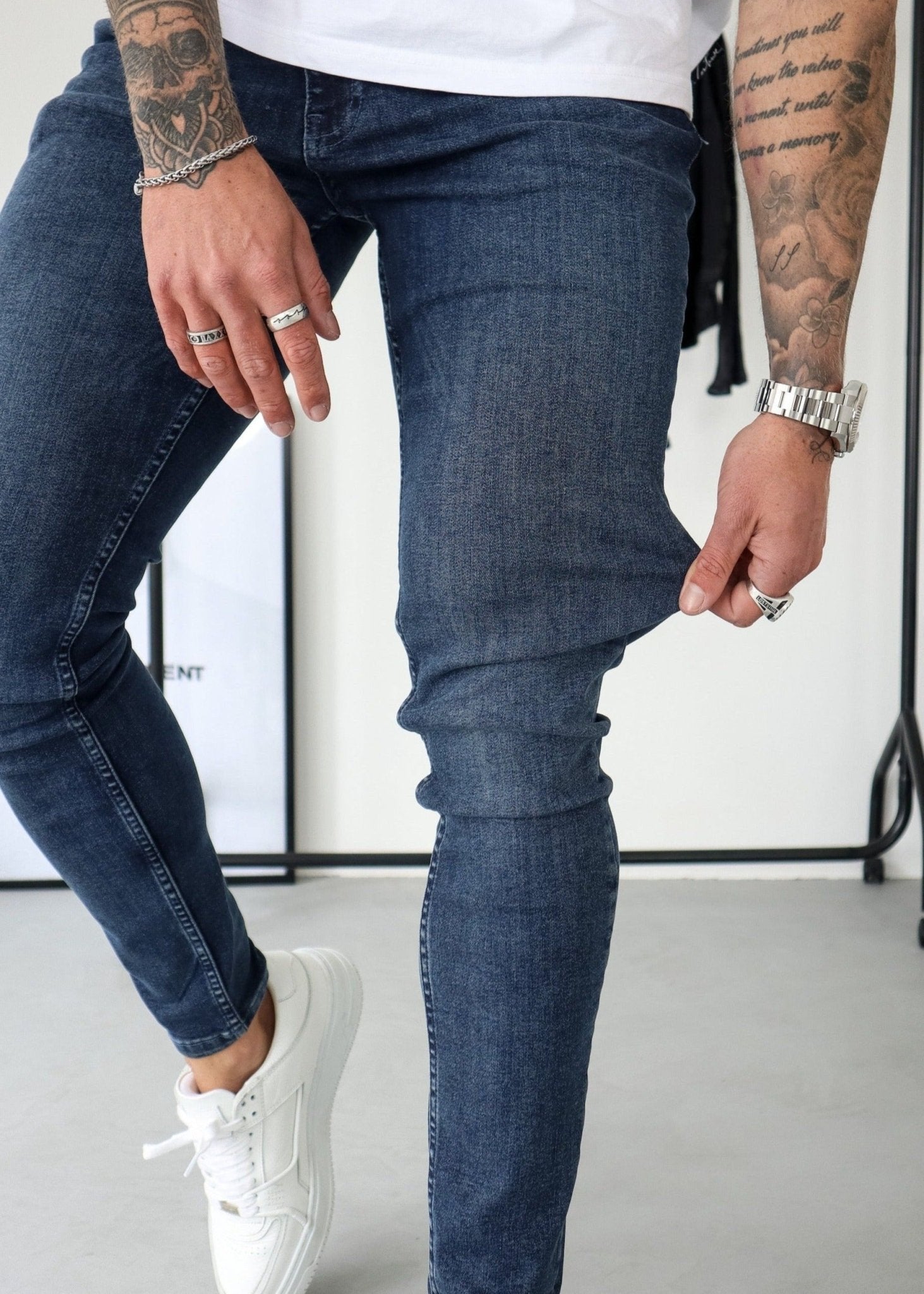 Slim Comfort Jeans In Mid Blue - Sulfit Clothing